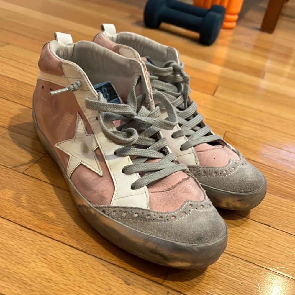 Golden Goose Pink and Gray Women's Shoes - Picture 11 of 16